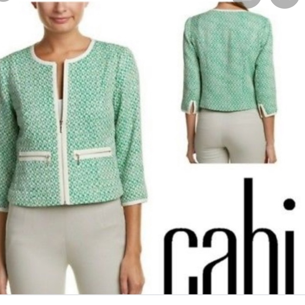 CAbi #726 Clover Tweed Jacket NWOT Sz 4